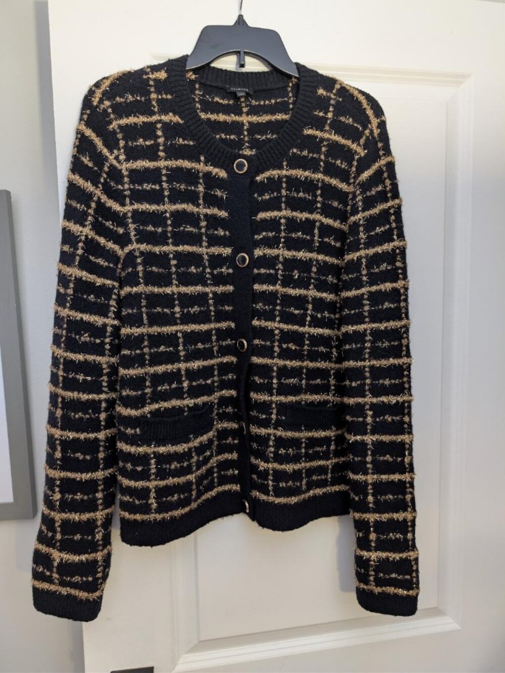 Talbots size large Christmas cardigan